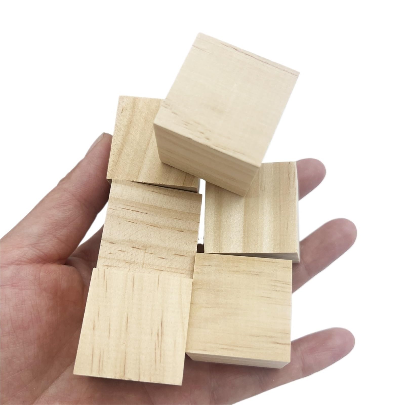 MRVAKDYDI Basswood Carving Blocks, Unfinished Basswood Carving Blocks, Multiple Sizes, Pack of 12(6PCS 3CM 1.2INCH)