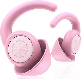 Silicone Ear Plugs for Sleeping - BUENSUENO 2 Pairs Reusable Washable Earplugs for Sleep, Work，Swimming, for Noise Cancell...