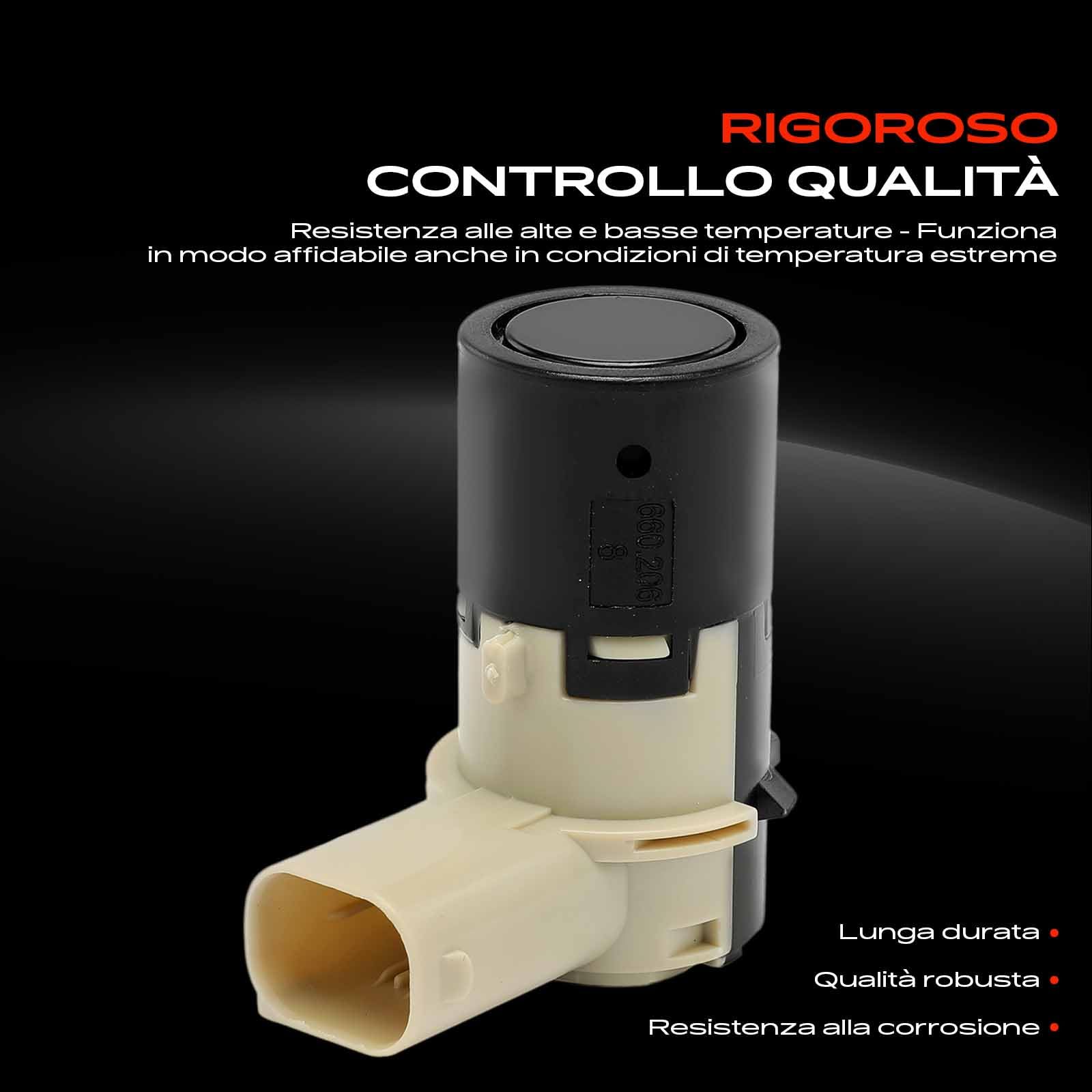 Frankberg 4 sensori di parcheggio anteriori e posteriori 66206989068 | Compatibile con: Serie 6 Cabrio E64, M.i.n.i decappottabile R52, Serie 5 E39, Serie 5 Touring E39, Serie 5 Touring E61