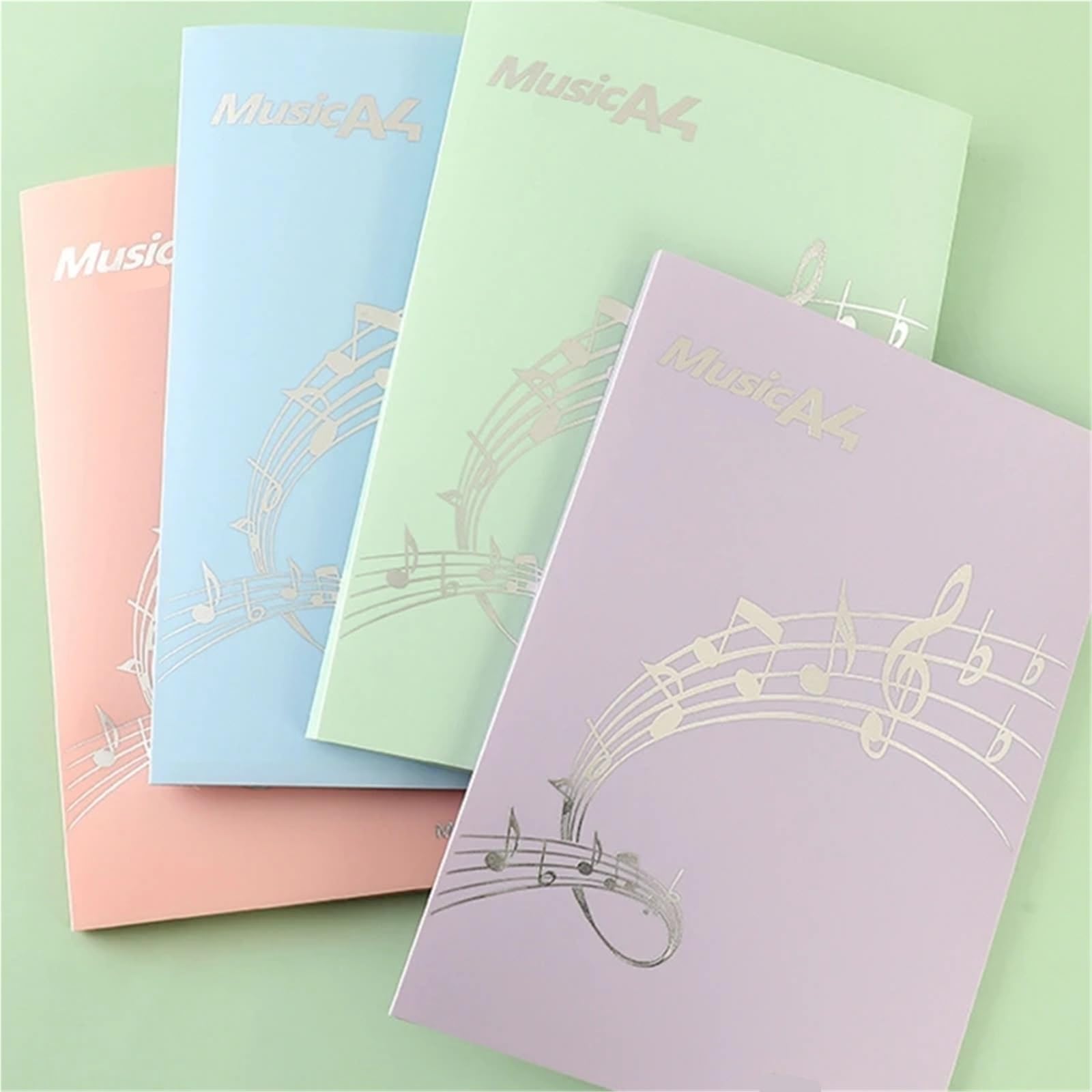 Erweitern Sie den Musikordner for Klaviernoten, 4 Seiten, Aufbewahrungshalter aus Kunststoff, A4-Format, Ordner „Chorus“, speziell for Kunststudenten Für Notenblätter(Black)