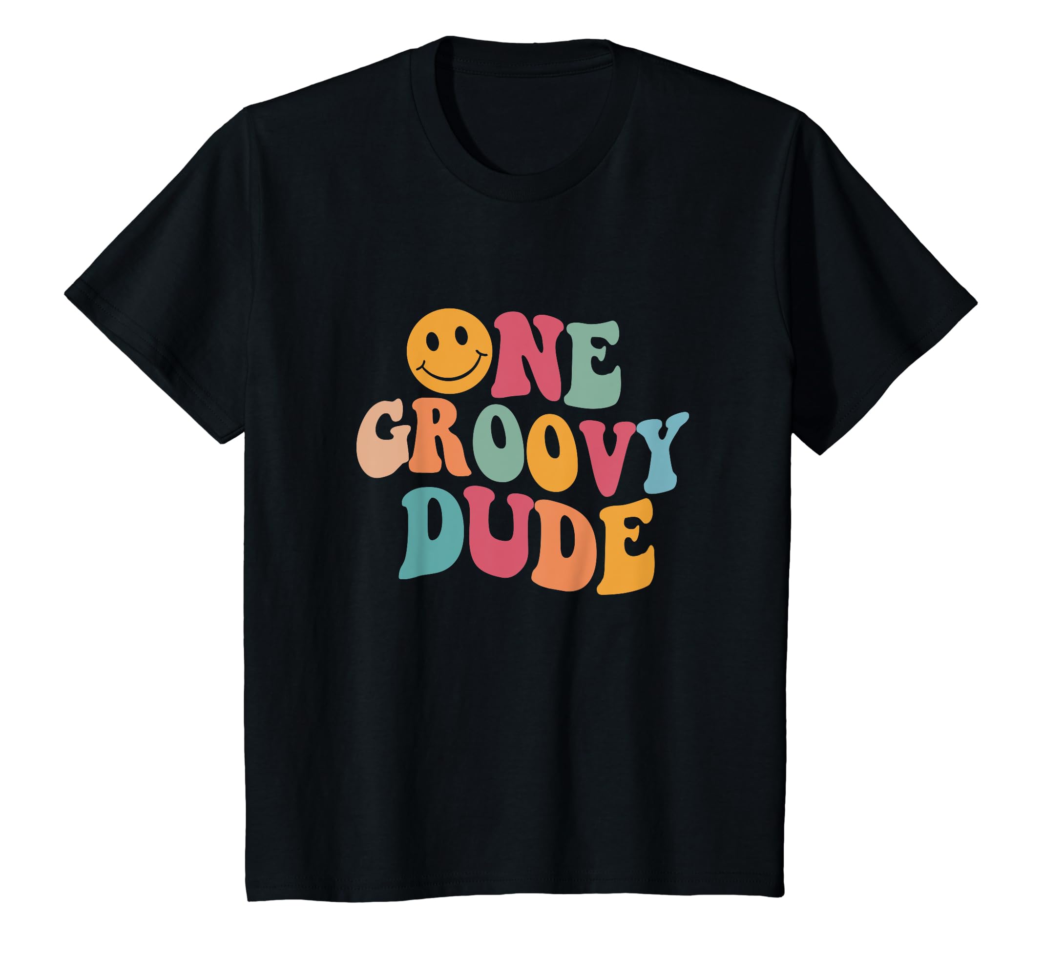 One Groovy Dude 1st Birthday Boy Groovy ThemeFirst Bday T-Shirt