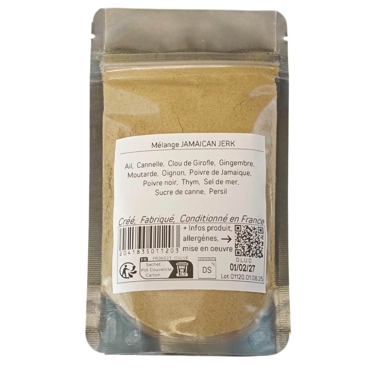 Mélange JAMAICAN JERK 400g XL | Les Epices DeLACO | Epices, herbes, aromates, aide culinaire pour assaisonnement : viandes, poissons, légumes, marinades, barbecue, grillades