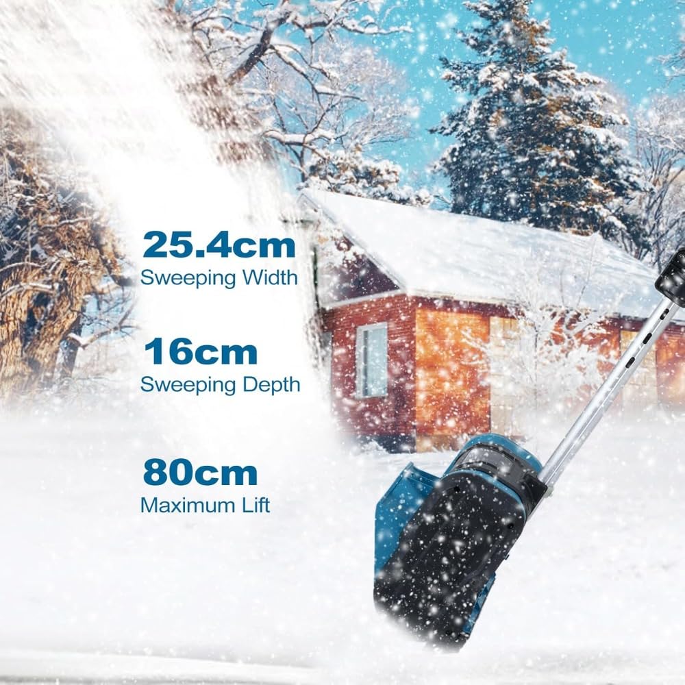 Amazon.co.jp: 電動除雪機、 電動スノーショベル 21V バッテリー駆動