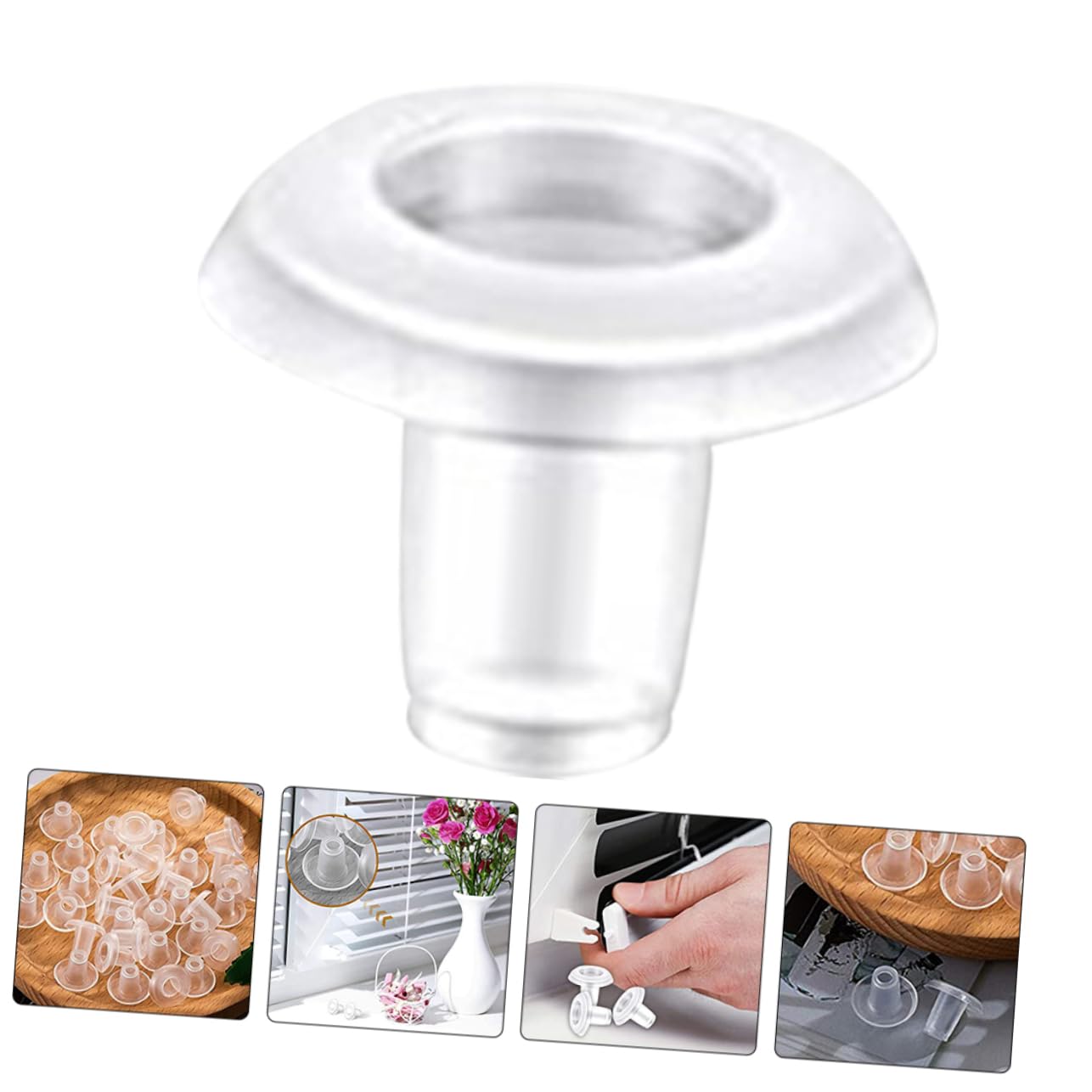 Set di 20/40 pezzi tappi per binari per tende in plastica bianca installazione facile binari per tendaggi scorrevoli chiusure per tende  15