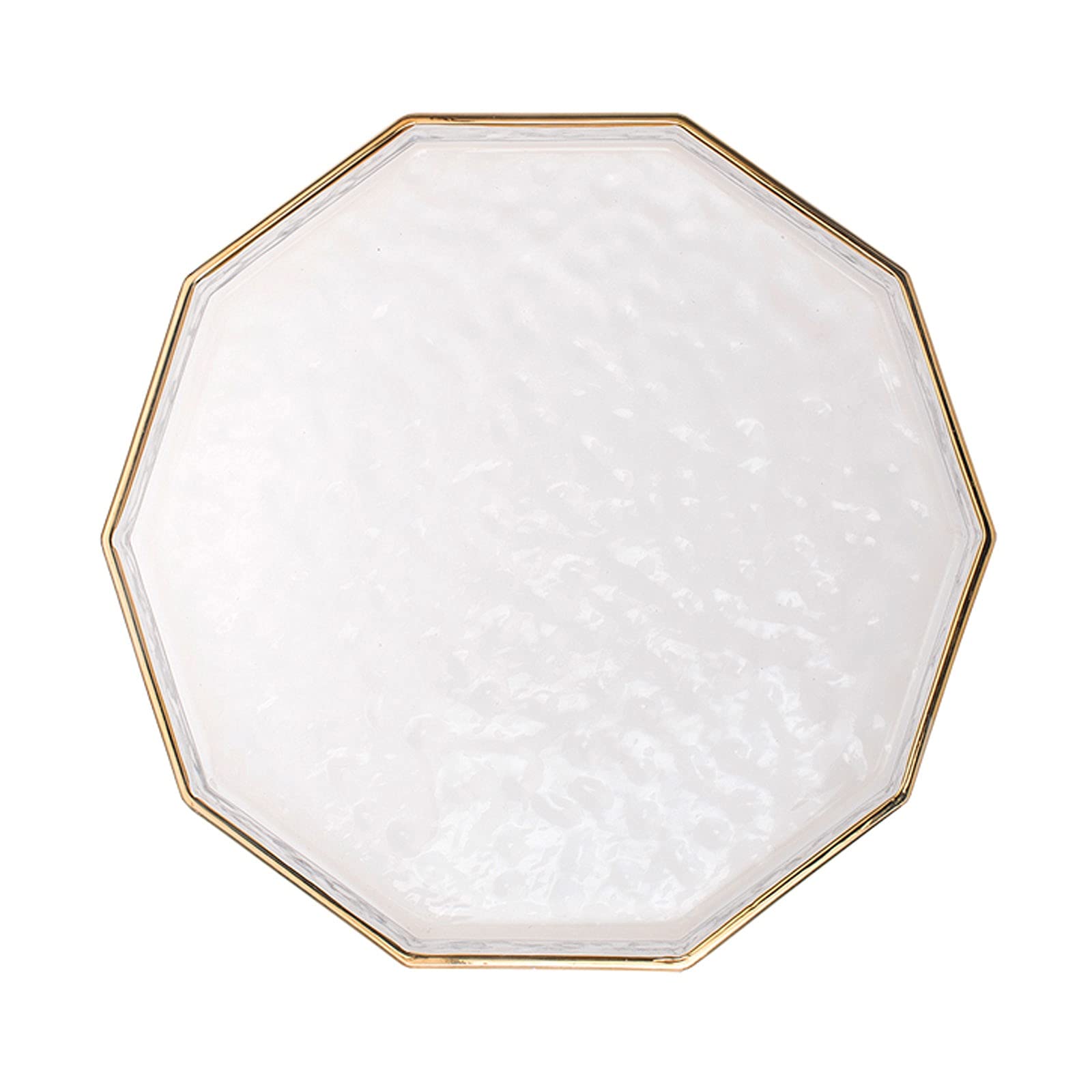 Bandeja de tocador dorada para baño y tocador, bandeja decorativa de cristal para joyas, perfumes, bandeja de tamaño pequeño para comer o exhibir