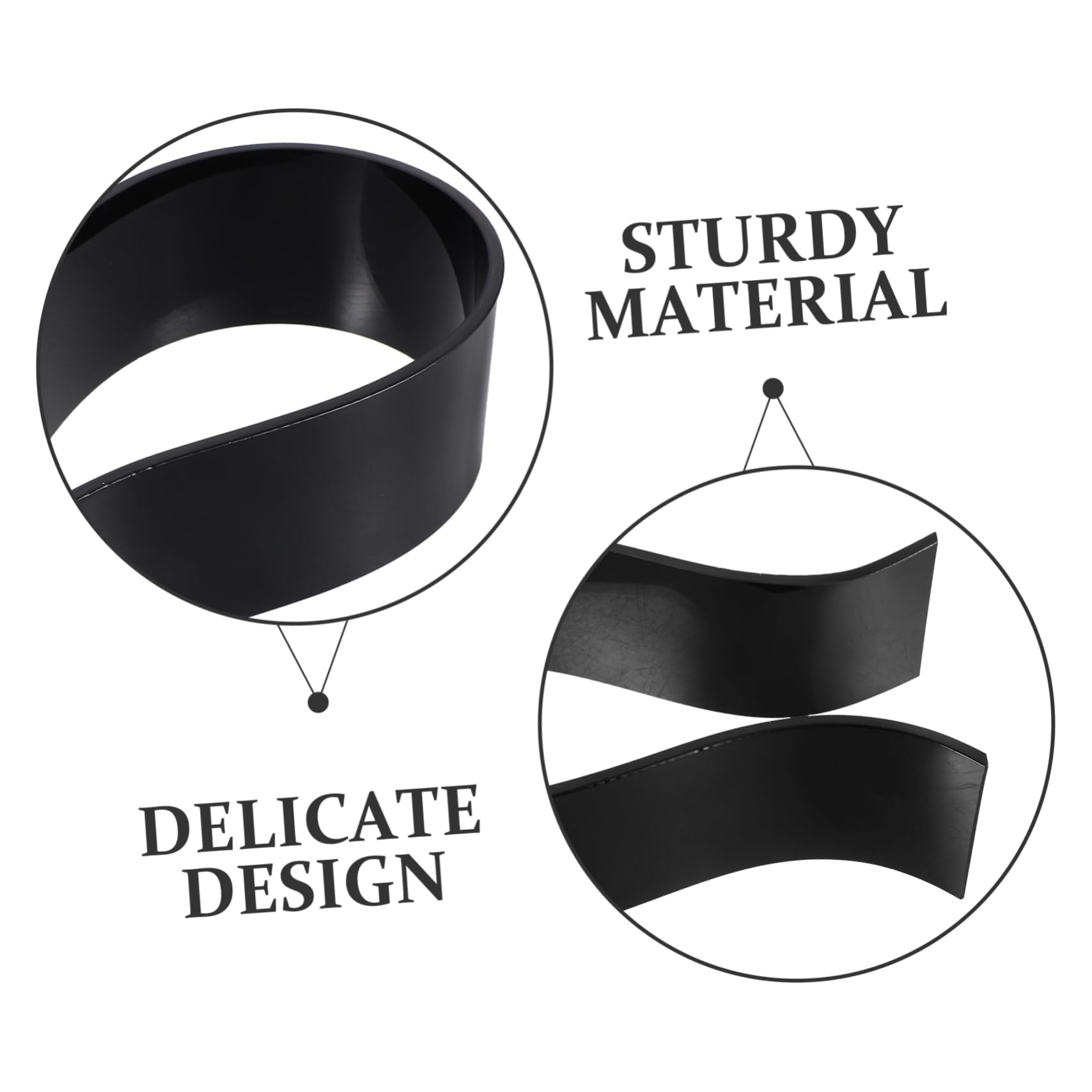 Gadpiparty 5 Piezas soporte para auriculares estante para auriculares colgador de auriculares de escritorio soporte de auriculares para juegos para escritorio Acrílico Negro