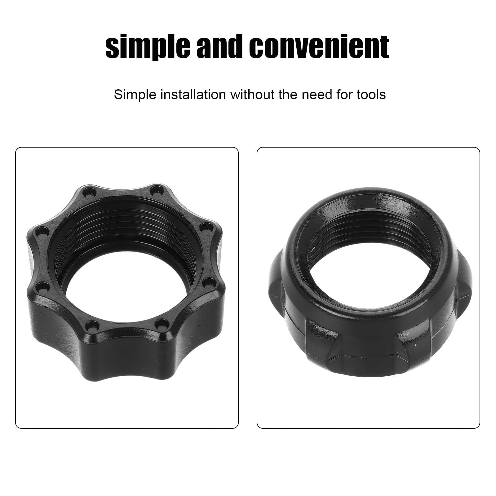 iplusmile 15 Pezzi Dadi di Serraggio per Supporto Telefono Auto in Plastica Nera Montaggio Rapido e Comodo Accessori per Telefono da Auto in Movimento