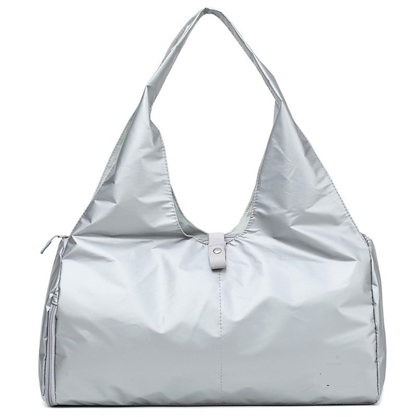Sporttasche Yoga Mat Bag Gym Fitness Bags for Women Men Training Sac De Sport Travel Gymtas Nylon Outdoor Sports Tas Sporttas(Glitter Silver)