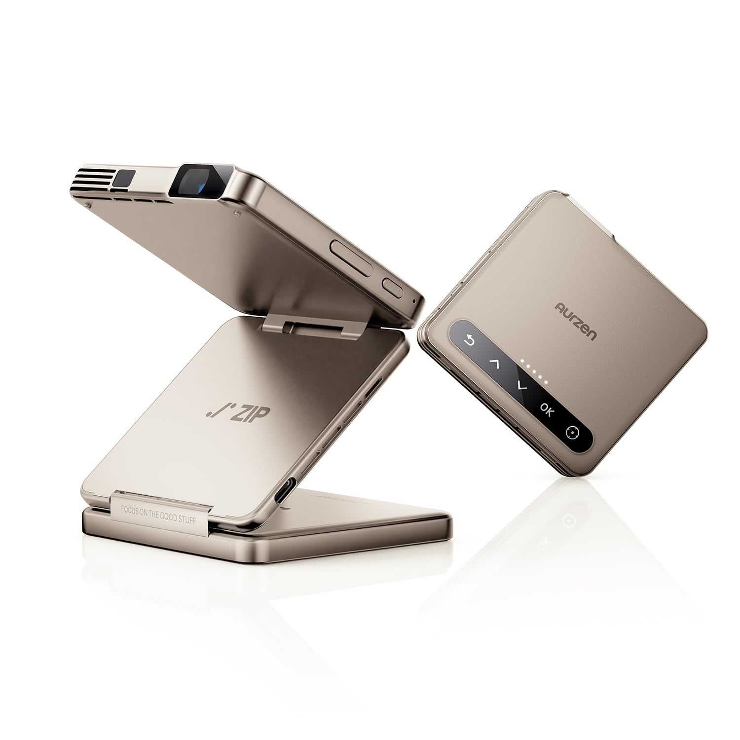 Amazon.com: Aurzen ZIP Tri-Fold DLP Mini Projector,Pocket Size