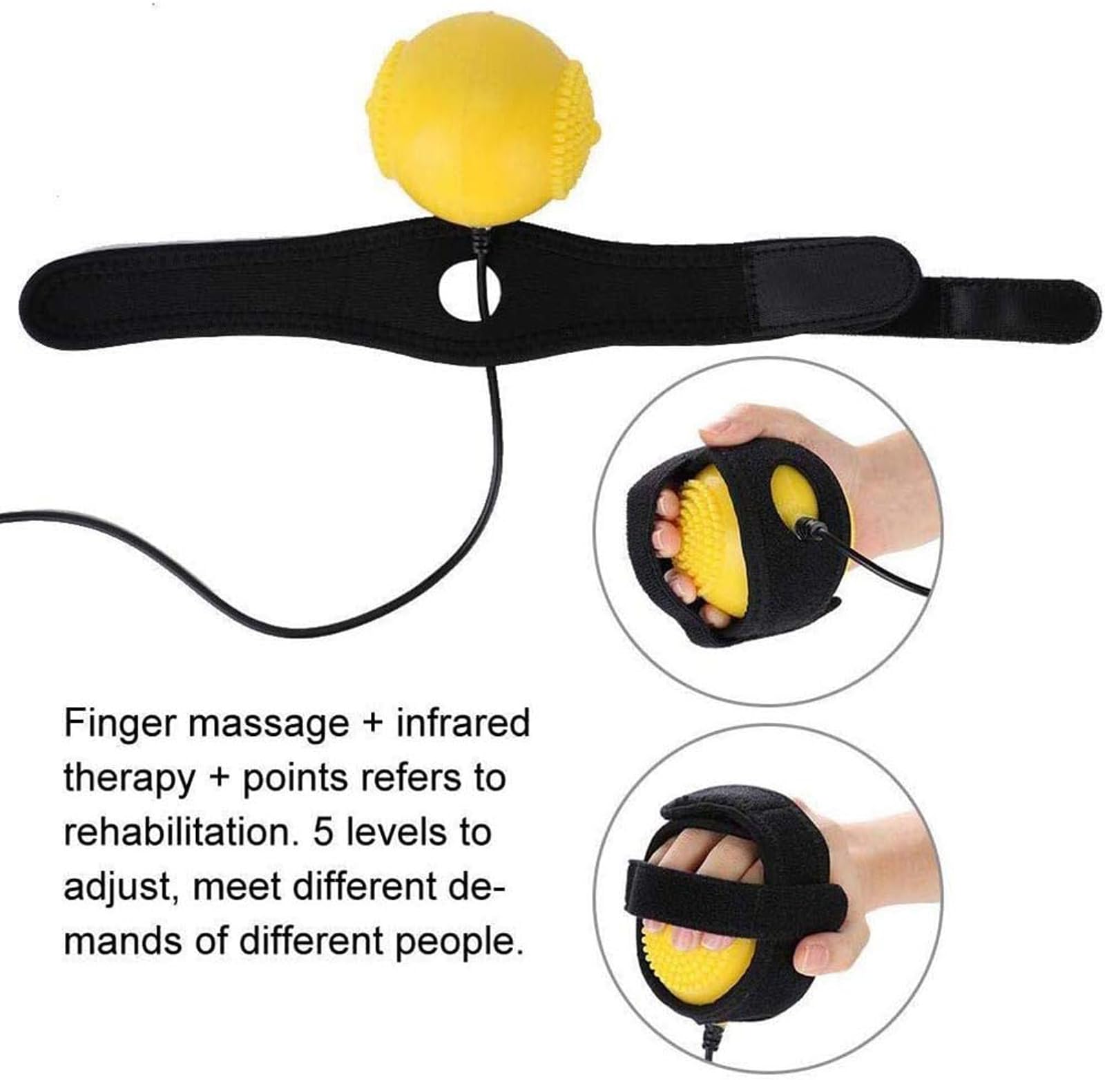 Impacco Caldo Elettrico Recupero Dita Palla Antispasticità Massaggio Dito Dito Riabilitazione Passiva Allenamento Ictus Emiplegia