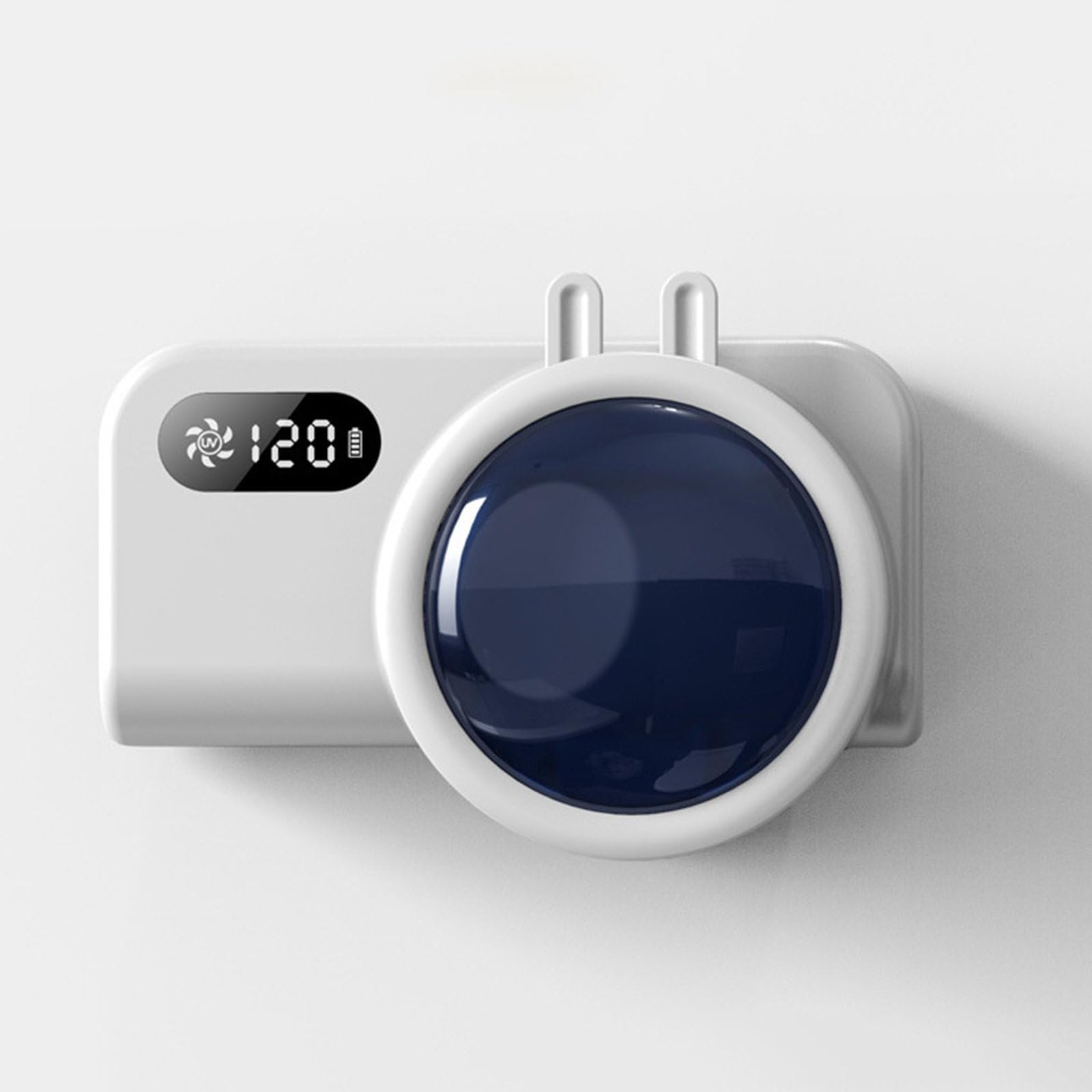 Soporte para cepillo de dientes Esterilizador UV Almacenamiento de cepillo de dientes con pantalla LED Soporte para cepillo de carga USB Accesorios de baño, adecuado para viajes y uso doméstico,B