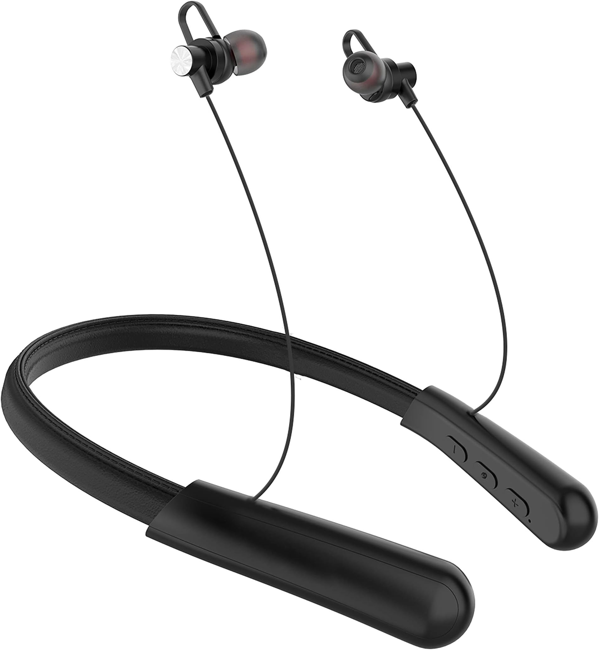 Bluetooth Earphones for THL W11 Monkey king 2 / THL W 11 Original BT v5.0 and Mic | Wireless Bluetooth in Ear Neckband Headphones with Mic | Quick Charge, Magnetic Earbuds for Tangle Free Carrying, BT ver 5.0,Work from home, In-Ear Bluetooth Headset with mic for phone calls KH11- 65 Hours Playtime Back Up, Black