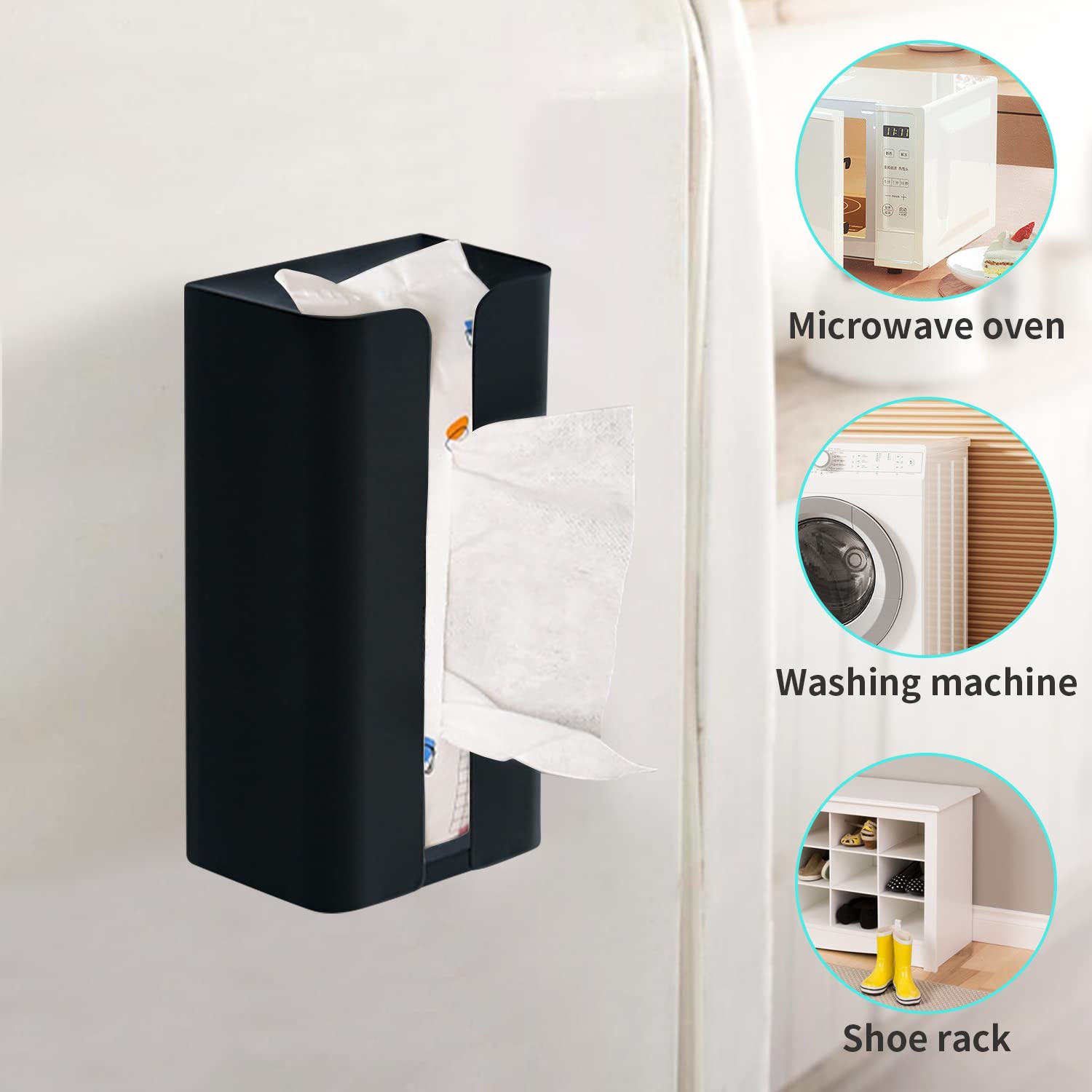 Magnetic Tissue Dispenser Holder Towels, Wipes, Tissues
