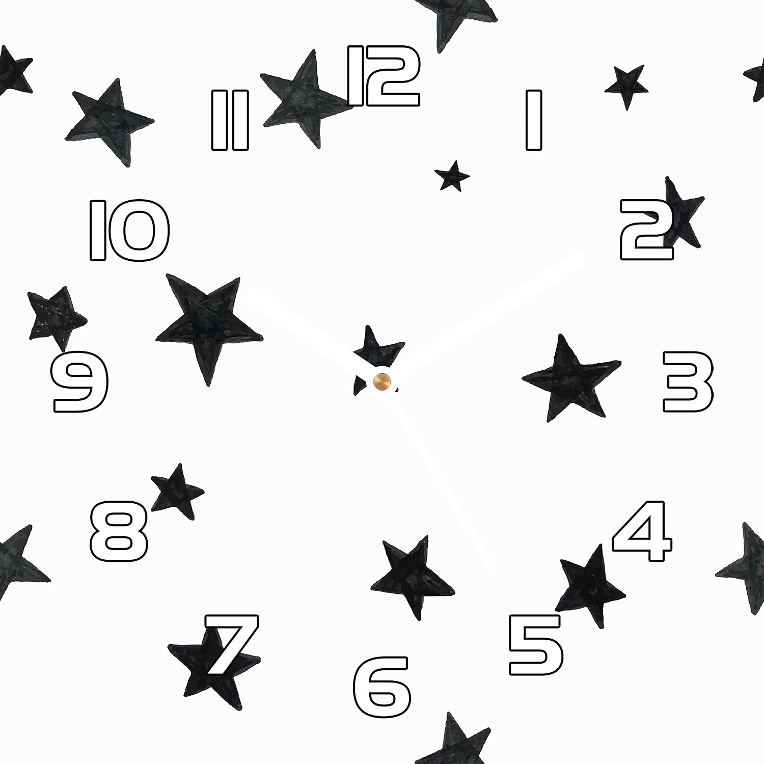Horloge murale de salon moderne en verre de securite robuste avec impression Coloray haute qualite