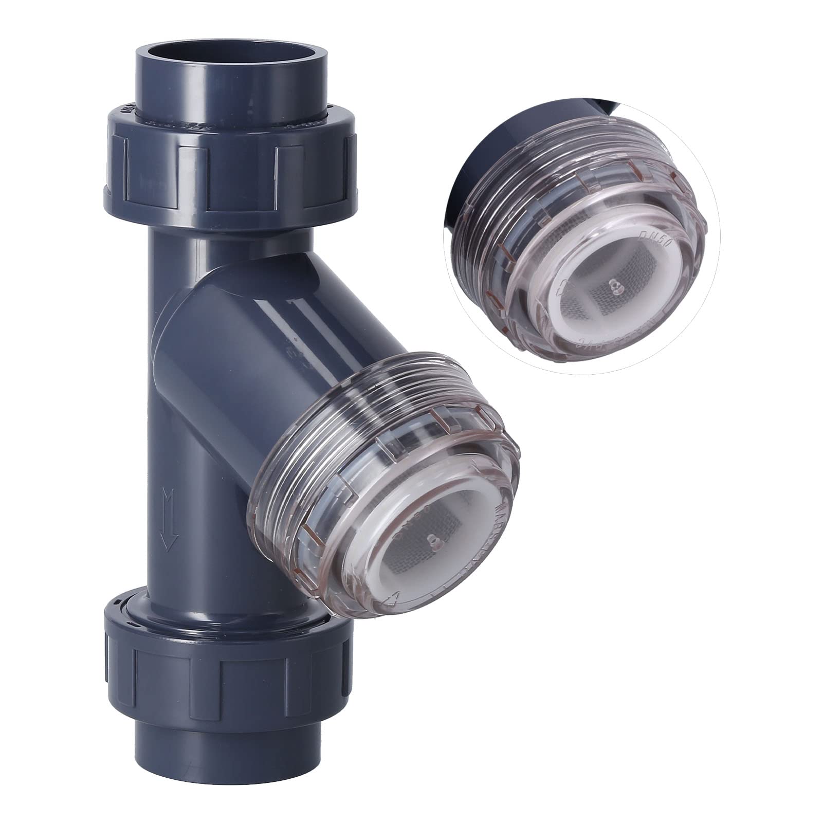 Filtro per irrigazione a Goccia, Filtro a Y per Tubo dell'Acqua di Regolazione in PVC per Uso agricolo in Serra da Giardino