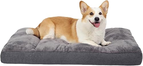 Miniatura 10 de Cama lavable para perros grandes, cama XL, almohadilla de felpa para perrera con parte inferior antideslizante, tapete para dormir para mascotas, 41