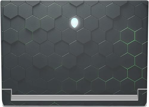 MightySkins Skin compatible con Alienware X17 R2 (2022) Kit de envoltura completa - Acid Hex Funda protectora de vinilo duradera y única Fácil de