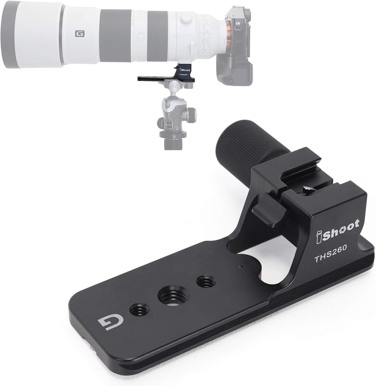 Amazon | 交換レンズ襟足、 iShoot レンズ交換フット、リング式三脚座