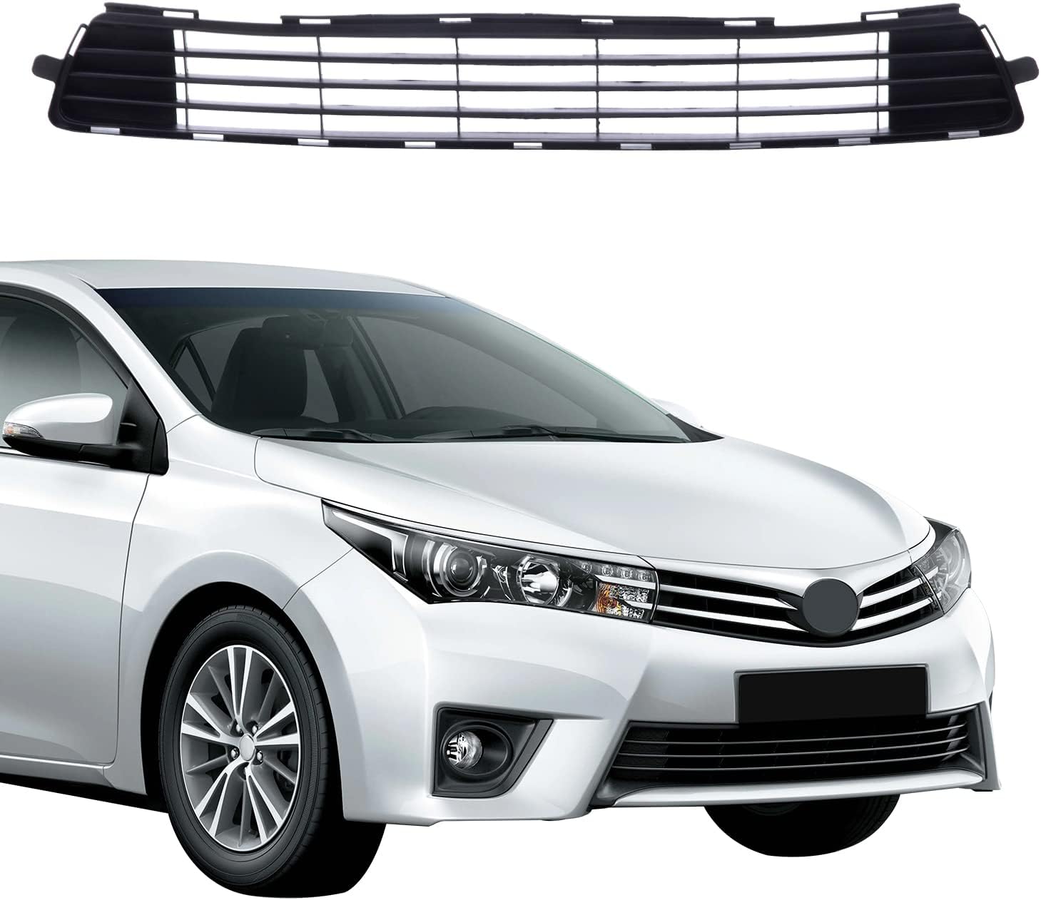 Amazon.com: Evan Fischer Bumper Grille Compatible with 2011-2013 Toyota ...