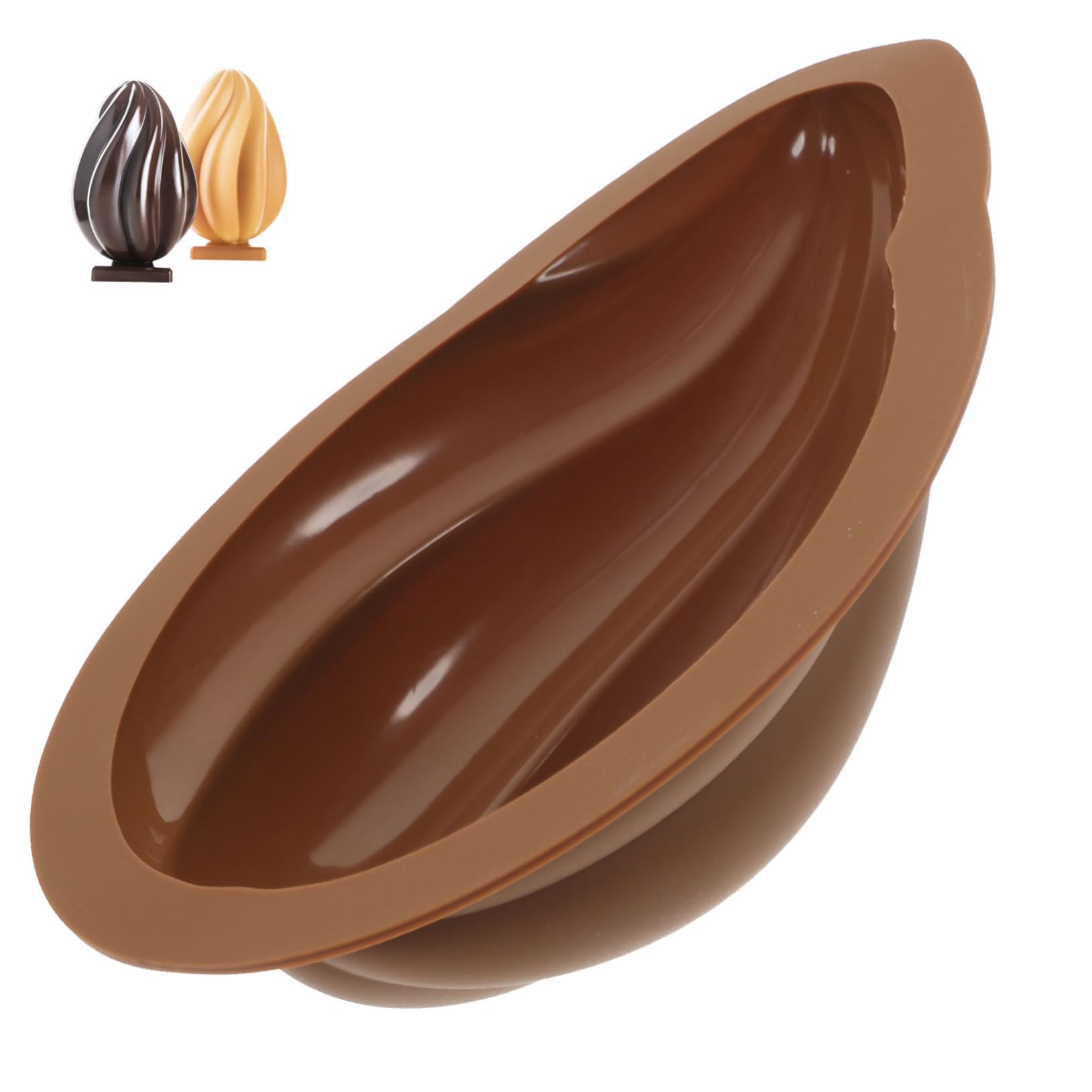 Zerodeko 5piezas Molde De Silicona Para De Pascua Utensilio De Repostería Para Chocolates y Postres Para Crear Deliciosos Huevos De Chocolate Celebraciones De Pascua