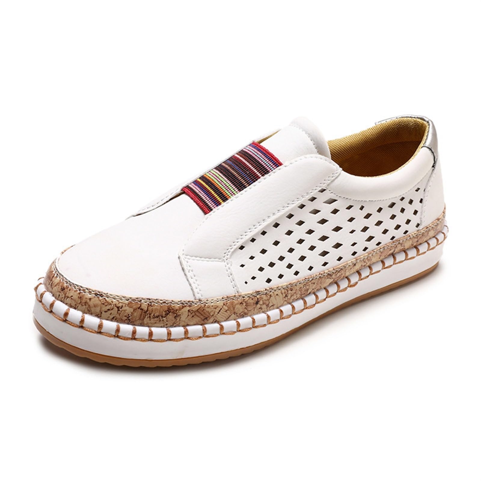Plus Size Walking Sneakers Shoes For Elderly Women Wide Comfy Arch Support Orthopedic Arthritis Flat Oxfords Shoes