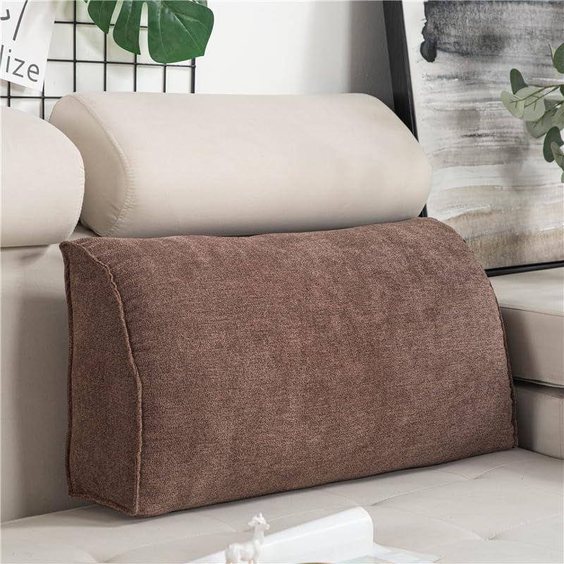 Lujosa almohada de terciopelo con diseño de copo de nieve con soporte lumbar, cojín triangular extraíble para cama, sofá, suelo (almohada de máxima comodidad) (tamaño: 70 x 35 x 17 cm, color: D)