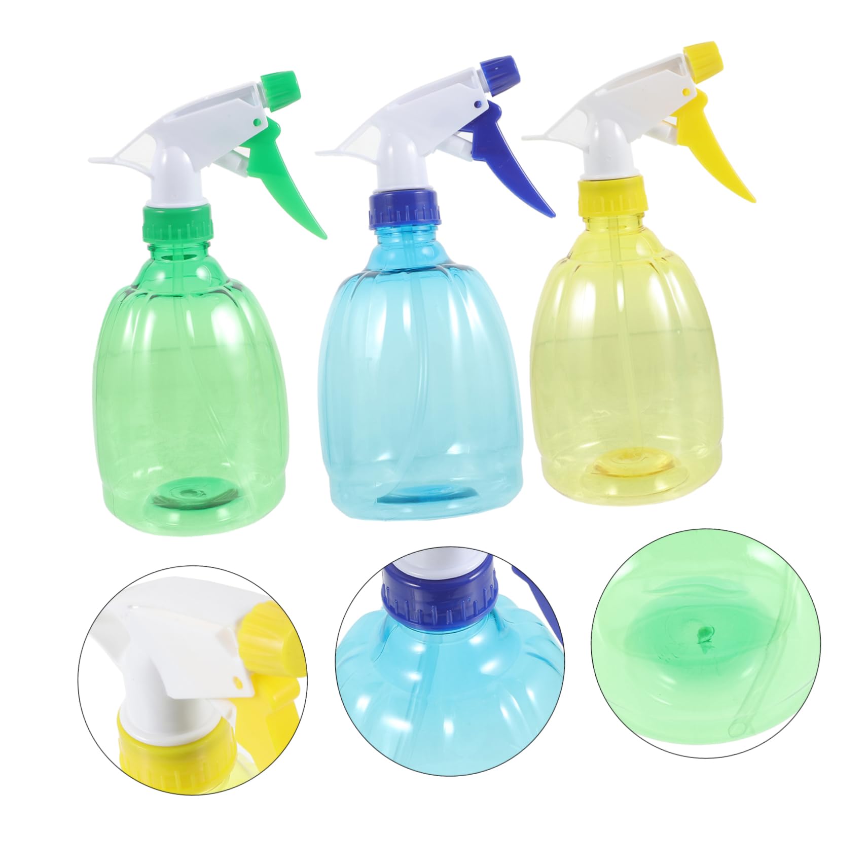 Yardwe Lot De 3 Vaporisateurs Réglables Pour Arrosoirs De Jardin Petits Pulvérisateurs Pressés À La Main Brume Fine Pour Plantes Dextérieur 3 Pièces X 3