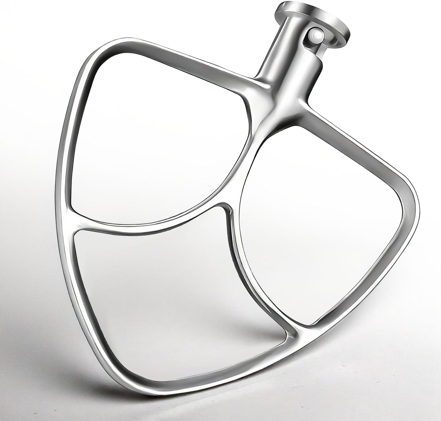 Stainless Steel Flat Beater for KitchenAid 4.5-5 Qt Tilt-Head Stand Mixer, Paddle Attachment Replacement for K45SS, Dishwasher-Safe Mixer Paddle, Beater Blade with Scraper Edge