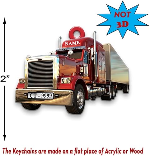 Miniatura 5 de Llavero personalizado en forma de camionero, llaveros personalizados para regalos de hombres, llavero personalizado regalo para camionero