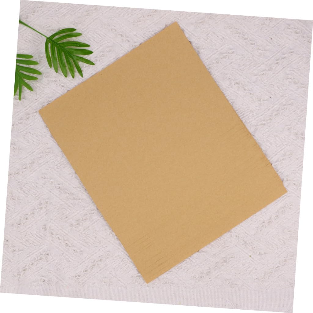 Hohopeti 100blätter Retro-kraftpapier Format Unifarben zum Falten Verpacken und Bedrucken von Geschenken Reißfest und Glatt für Bastelprojekte