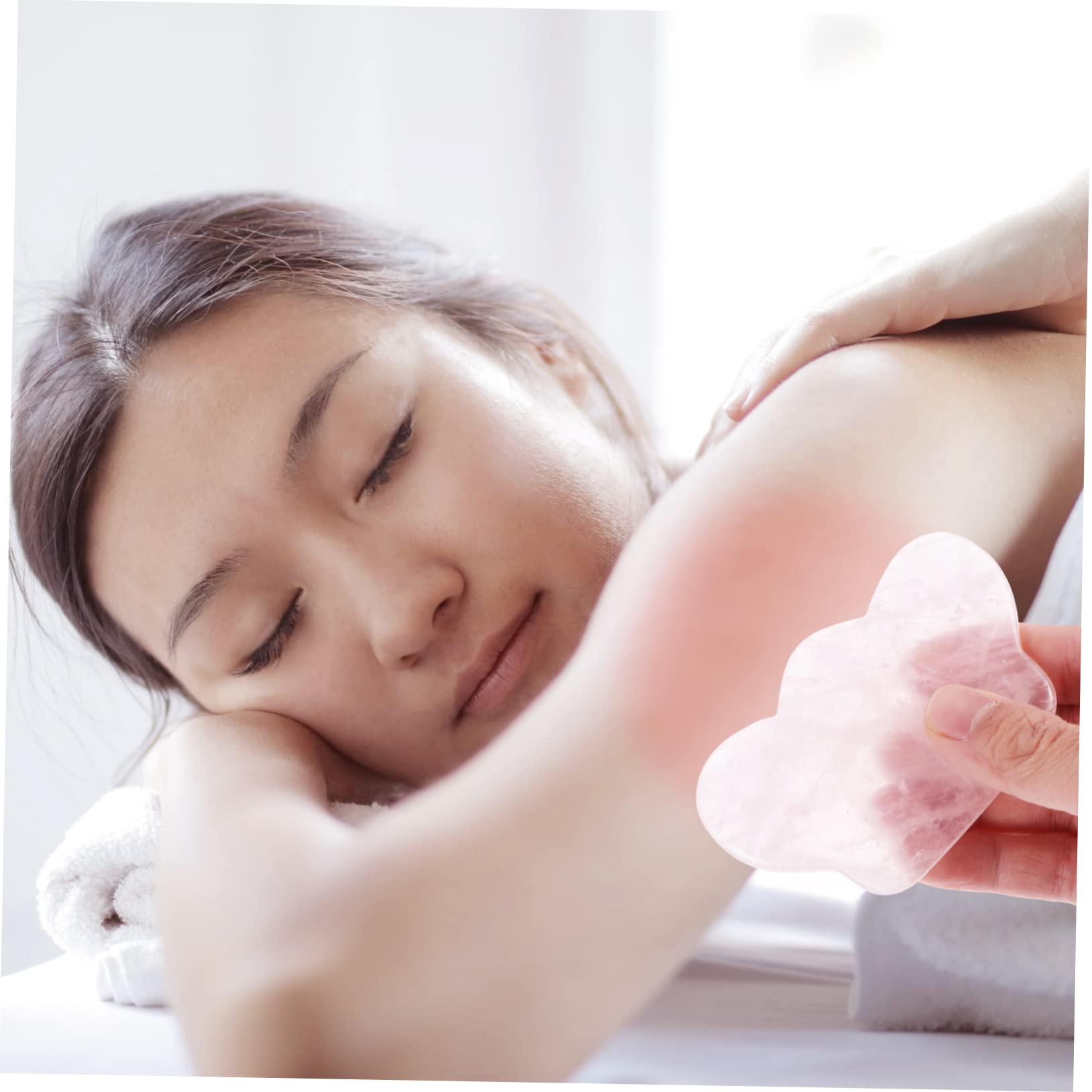 3pezzi Piastra Gua Sha Di Per Massaggio Strumento Per Scraping Faciale e Corporale Design Ergonomico e Materiale Naturale Utile Per Circolazione e Rilassamento Muscolare