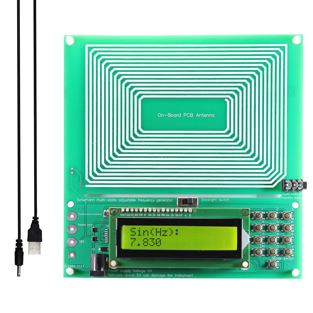 Schumann Wellengenerator 7,83Hz – DC5V, 0,1Hz–100kHz, Einstellbar, Mit Gehäuse