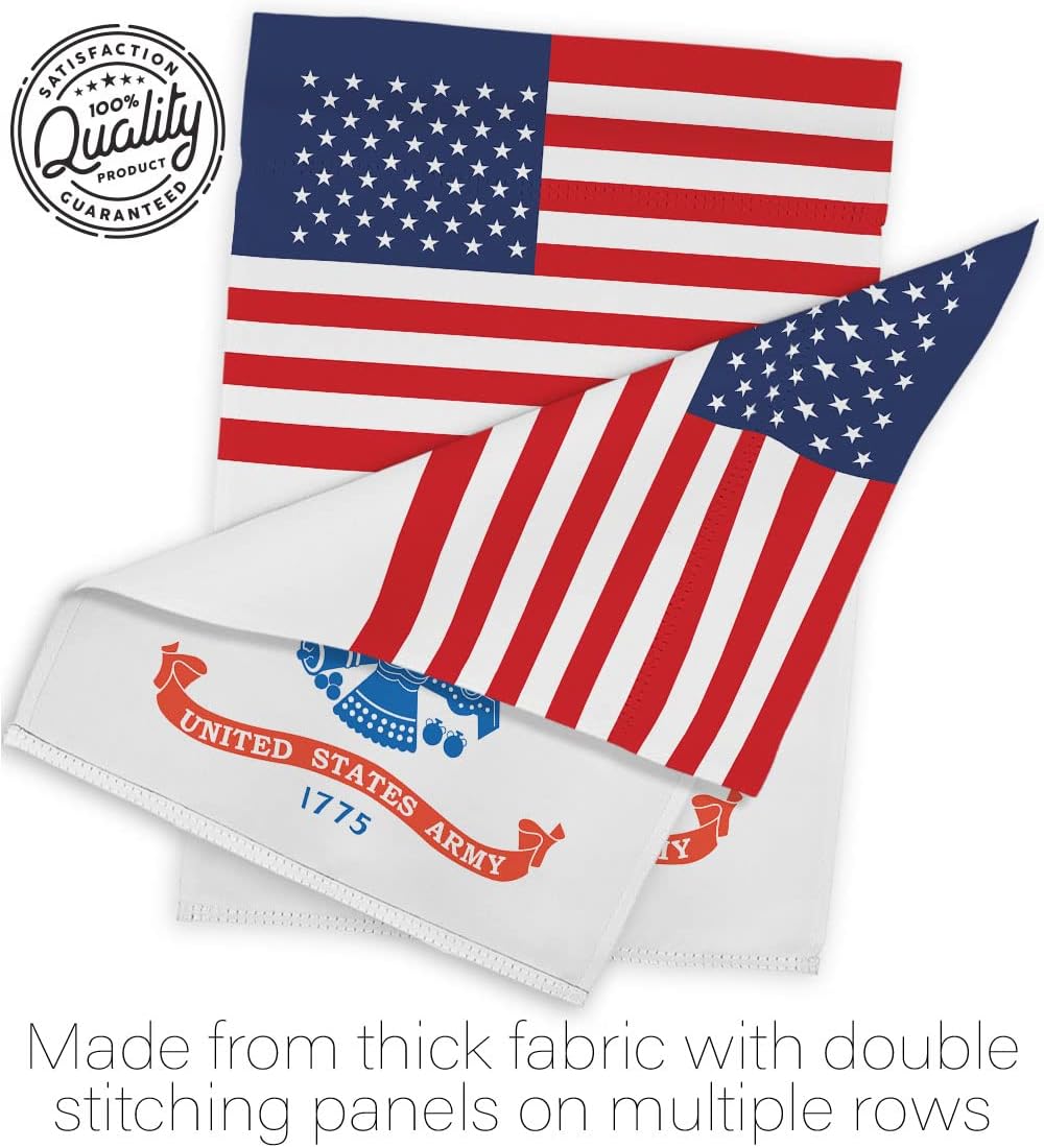 Americana Home & Garden US Army Garden Flag Armed Forces Rangers United State American Military Veteran Retire Official House Decoration Banner Small Yard Gift Double-Sided, Made in USA