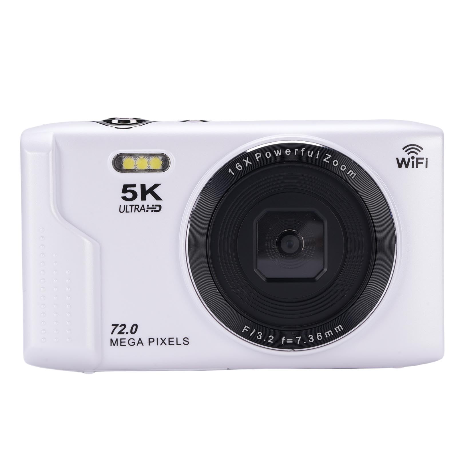 Amazon | 写真撮影用5K HDデジタルカメラ、72MP UHD 16倍光学