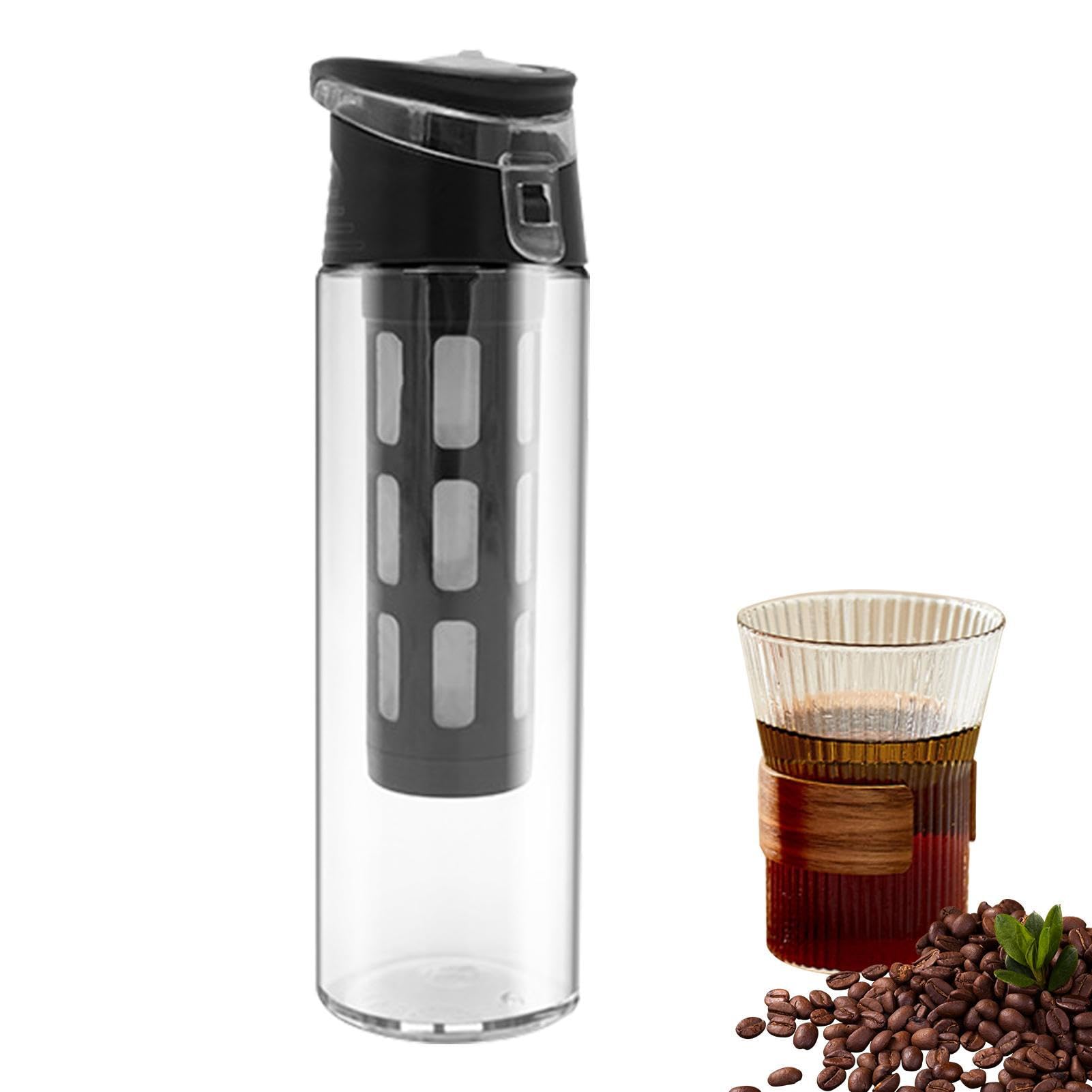 Higyee 1 Cold Brew Coffee Maker - Portable Coffee Cold Brew Pot | 550Ml Portable Iced Coffee Cold Brew Cup | Leakproof Cold Brew Travel Mug With Airtight Lid And Mesh Filter