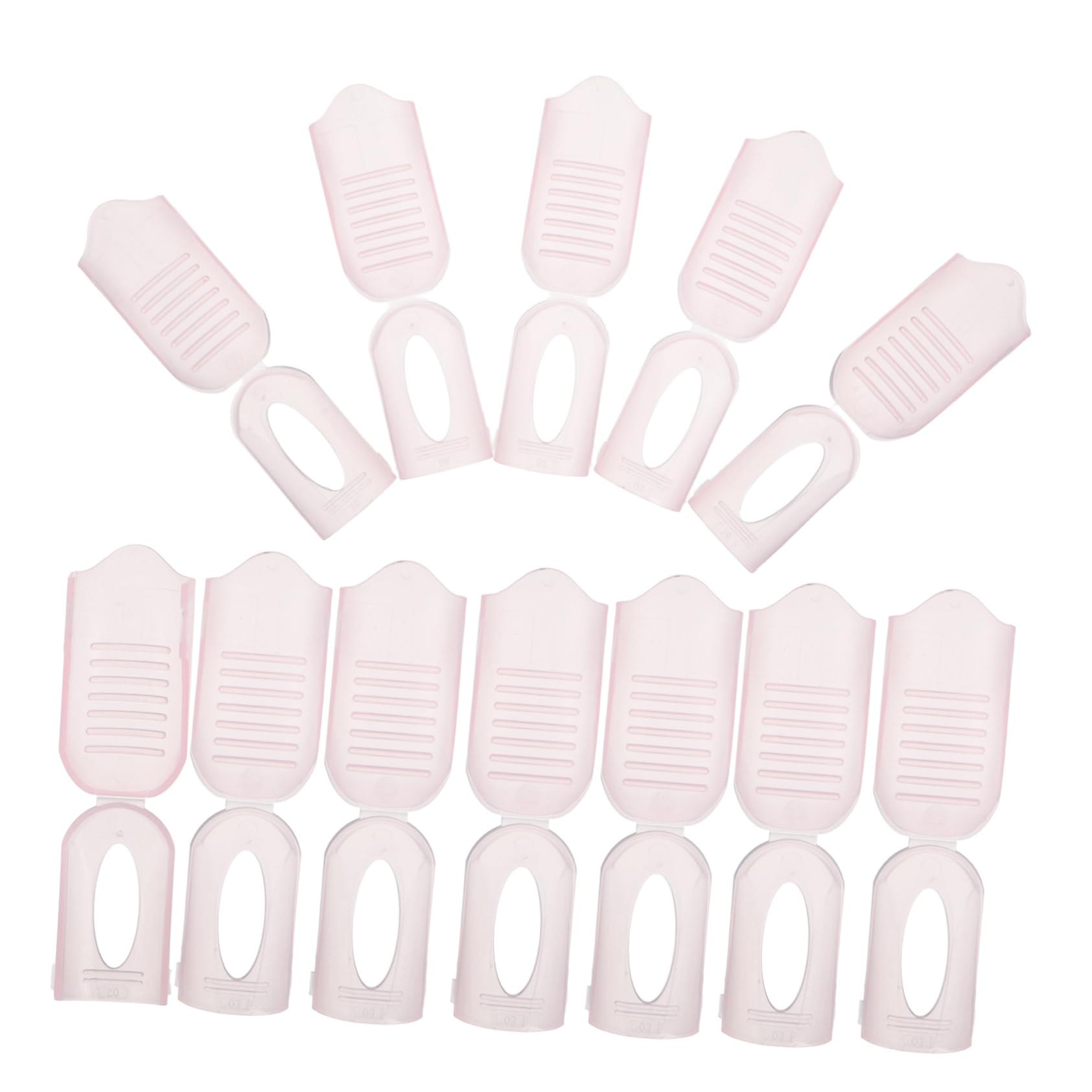 FOMIYES 20pcs Nail Polish Gel Remover Tools: Adjustable Nail Clips - UV Gel Polish Remover Wrap Tool - Soak Off Fingernail Clips for Manicure and Nails Art Removal