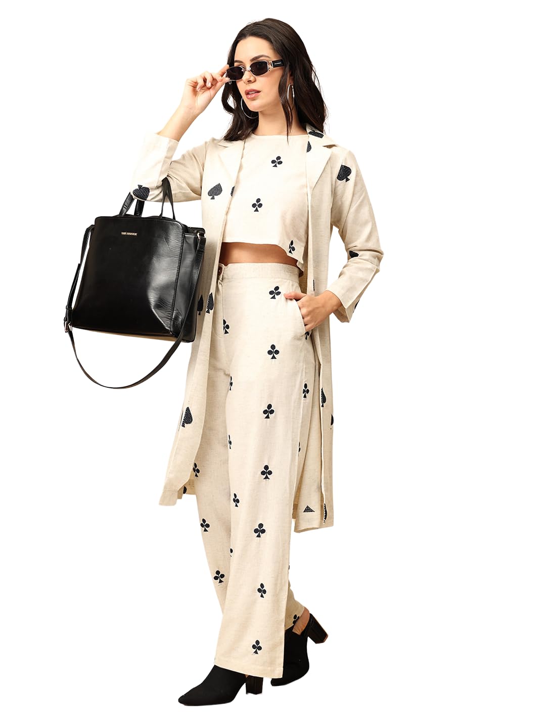 the woman store Women's Co Ord Set With Jacket | Top With Pant & Jacket Co-ord Set | Trendy Stylish Co-Ord Set For Women | Women's Dress Set-picture-10