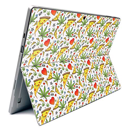 Image of MightySkins Carbon Fiber Skin for Microsoft Surface Pro 7 - Munchies | Textured Carbon Fiber Finish | Easy to Apply, Remove, and Change Styles | Made in The USA (CF-MISURPR7-Munchies)