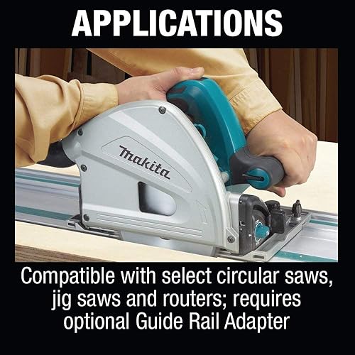 Miniatura 6 de Makita XPS01PTJ Kit de sierra circular de inmersión de 18 voltios X2 LXT de iones de litio (36V) sin escobillas de 6-1/2 pulgadas (5.0Ah) con riel