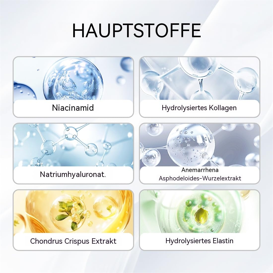 Maison Deep Collagen Serum mit Hyaluronsäure – Straffendes Anti-Aging Gesichtsserum für alle Hauttypen, 50ml/Stück