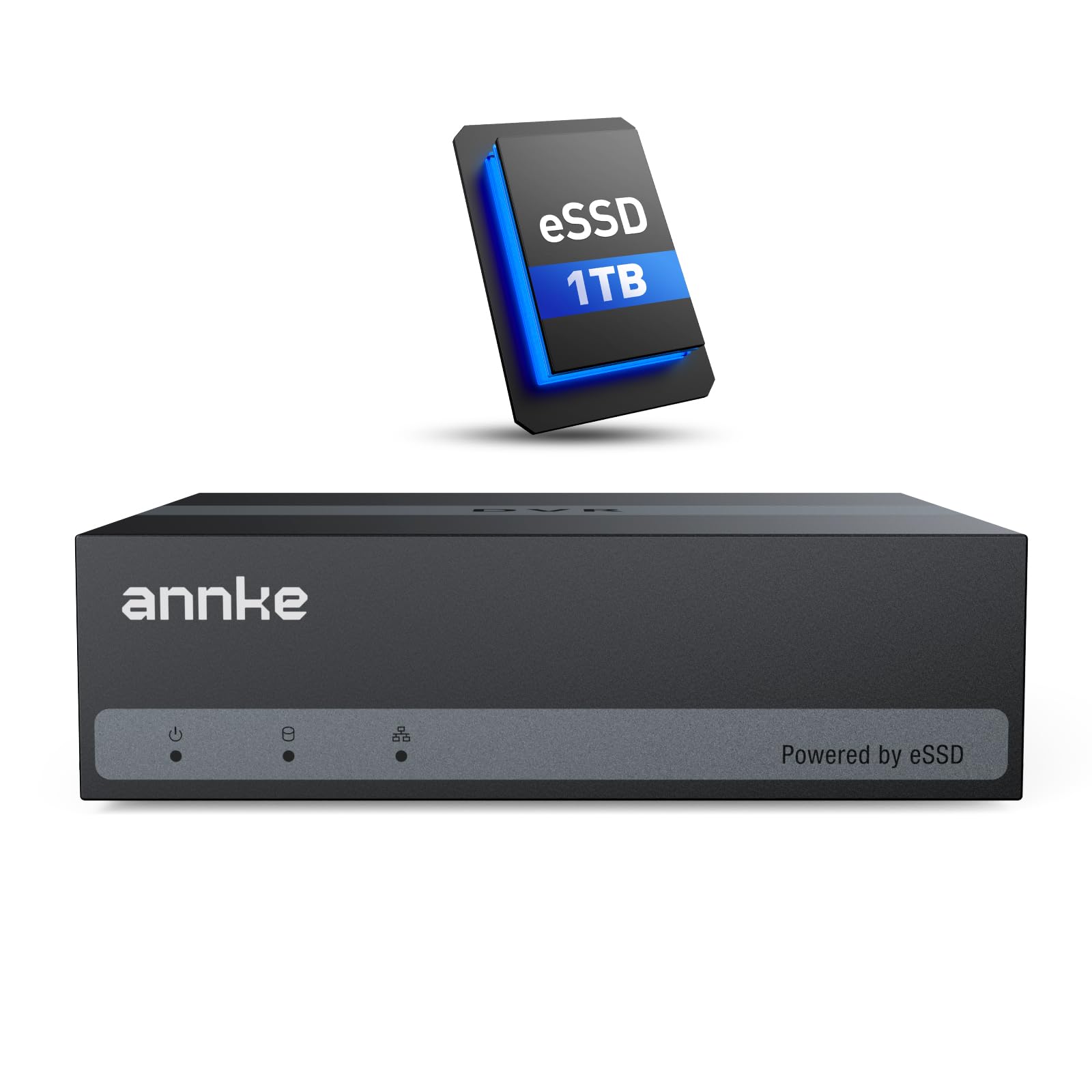 ANNKE 4CH 3K Lite Digital Video Recorder with SSD Internal Solid State Hard Drive 1TB, 4 Channel DVR with AI Human/Vehicle Detection, H.265 Hybrid 5-in-1 Security DVR, Hardware Encryption