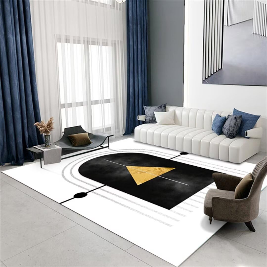 Tapis bureau XXL lavable blanc 50x80cm à poils courts pour salle à manger et couloir