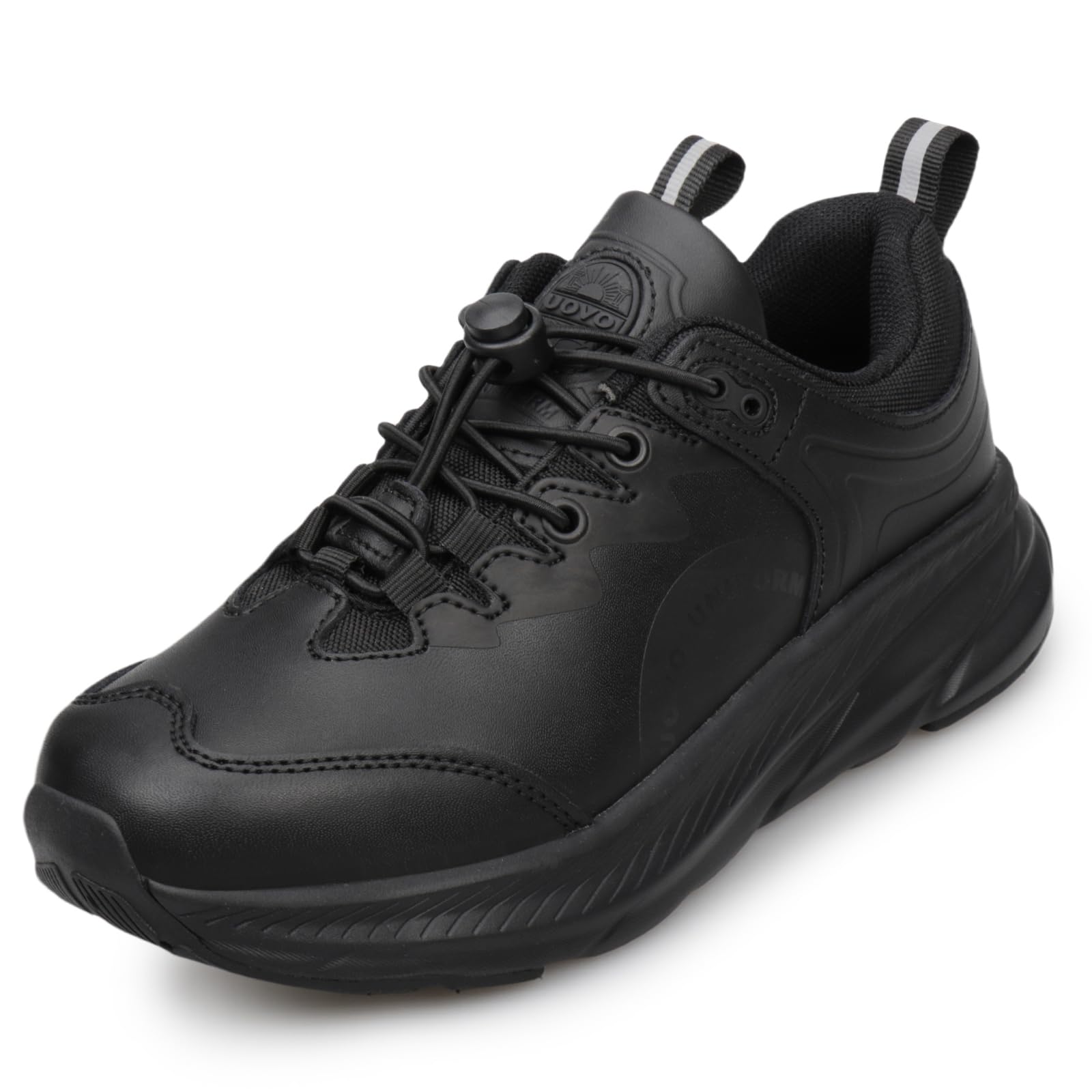 UOVO Boys School Shoes Uniform Black Dress Shoes for Kids