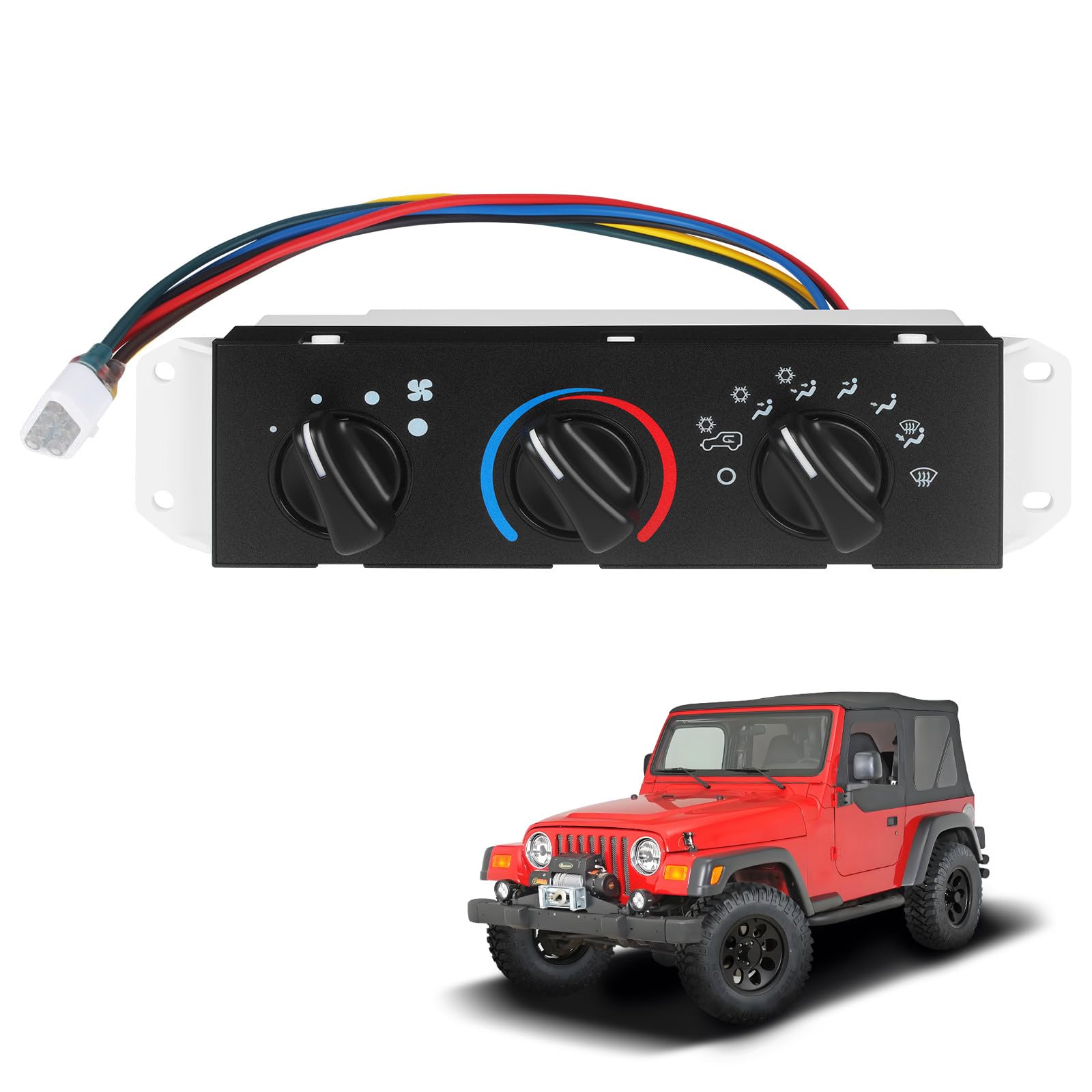 AC Heater Control Panel with Blower Motor Switch (Jeep Wrangler)