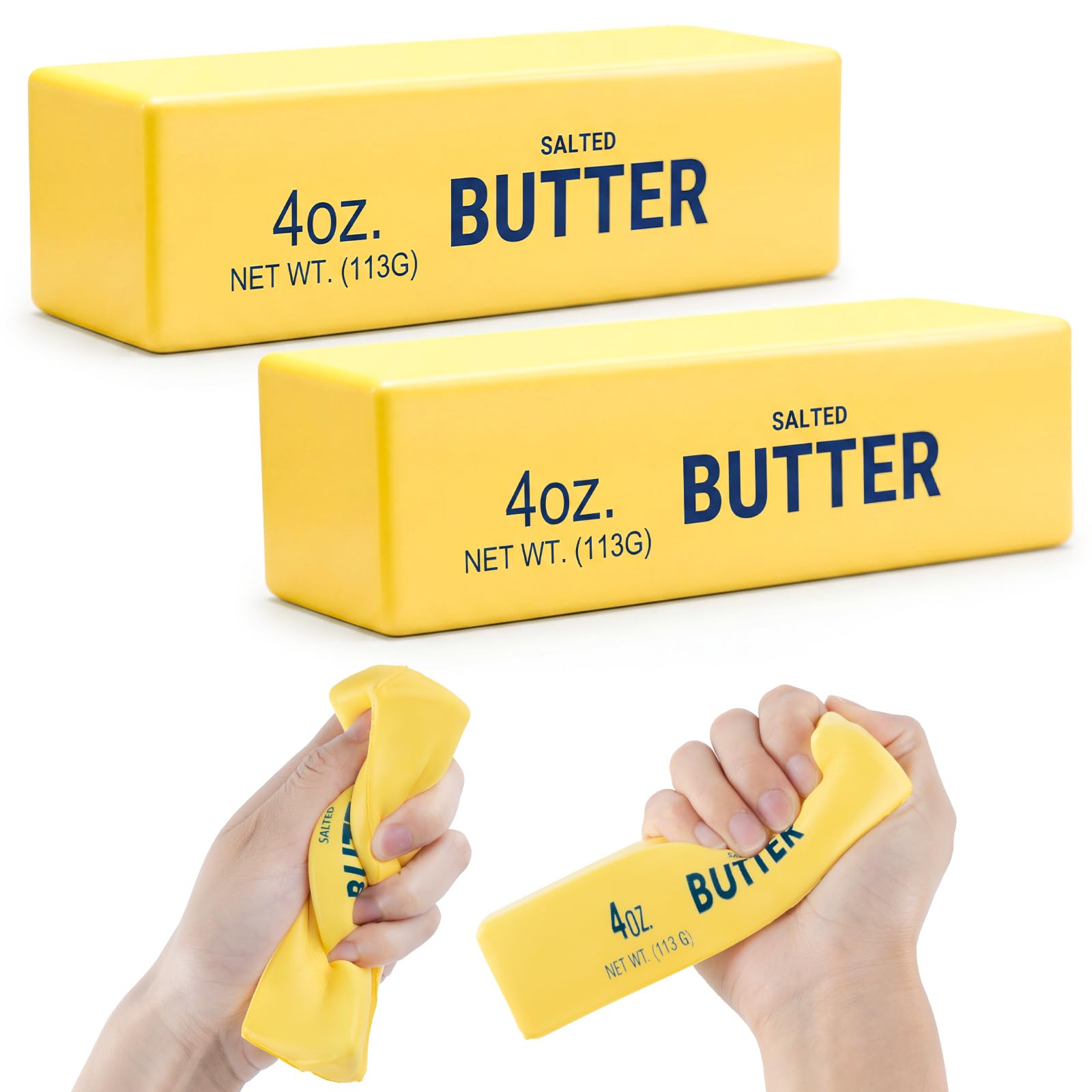 Butter Squishy Set, 2Pcs Marbled Squishy Butter Stick, Slow Rebound Stress — image 1