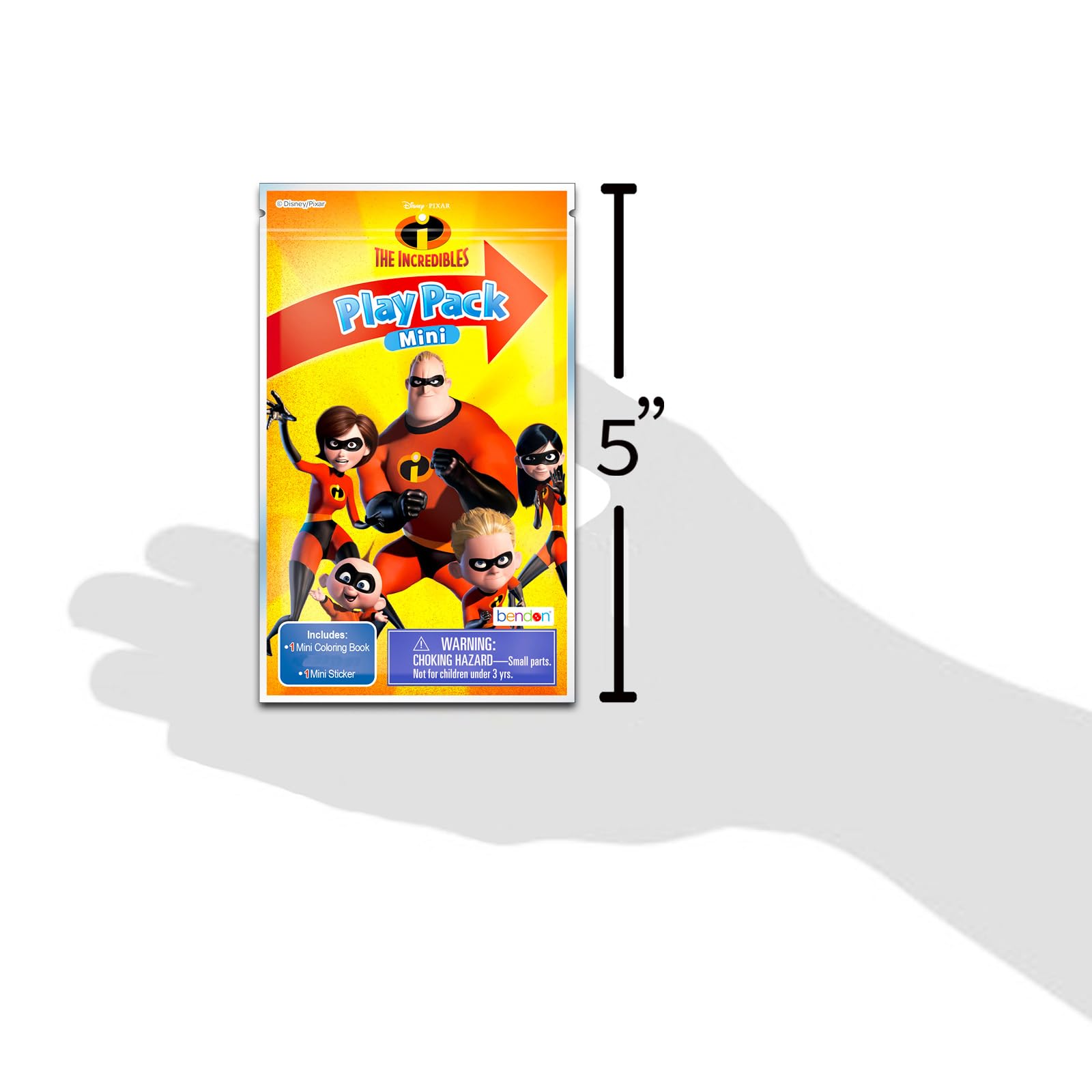 Disney The Incredibles - Set di bomboniere per feste di compleanno, confezione con 24 confezioni da gioco Incredibles | Mini libri da colorare, adesivi per sacchetti regalo (Pixar Incredibles Party