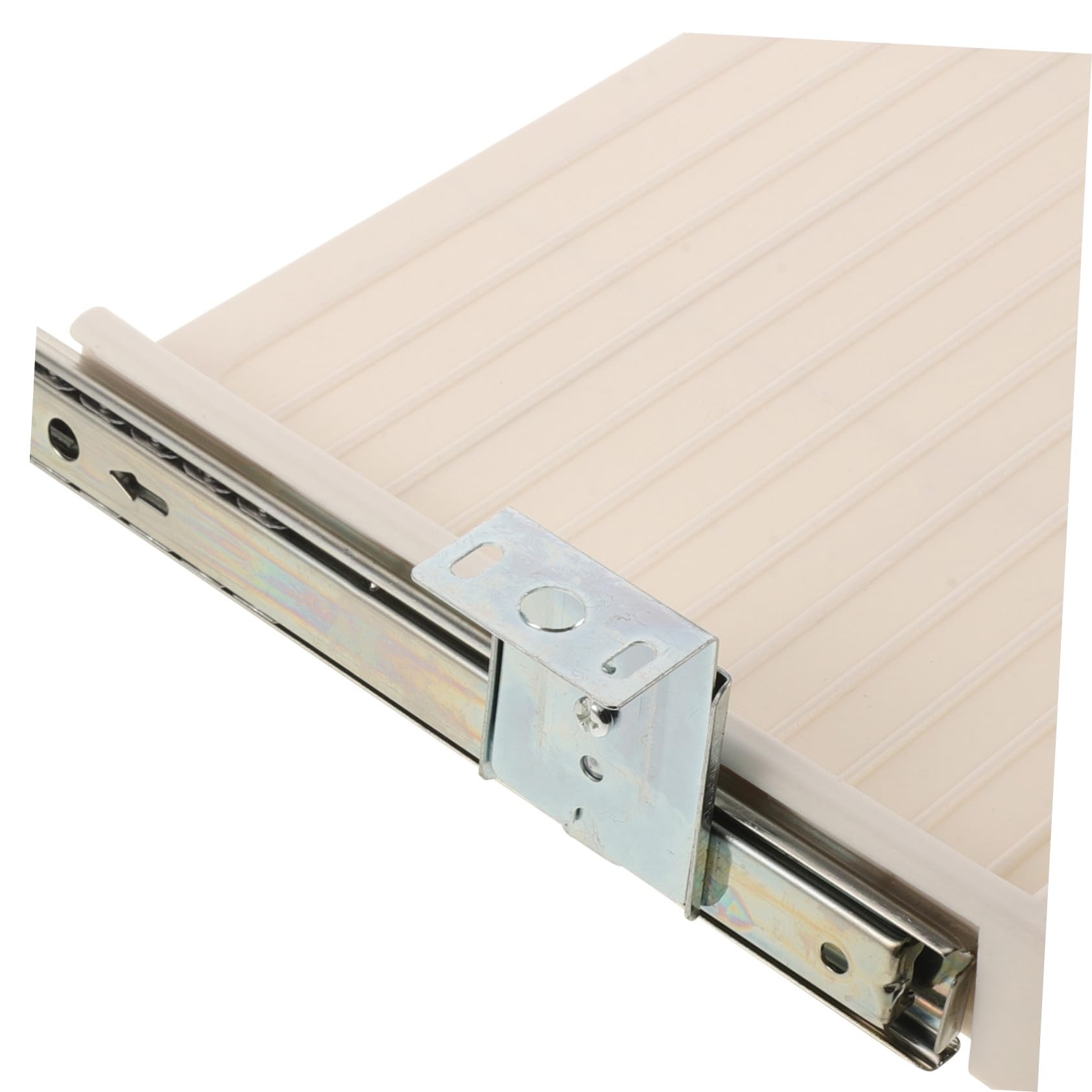 Bandeja ajustable para teclado debajo del escritorio, solución de almacenamiento deslizante con ángulo de inclinación que ahorra espacio, diseño de plástico ABS para oficina y hogar, perfecto para