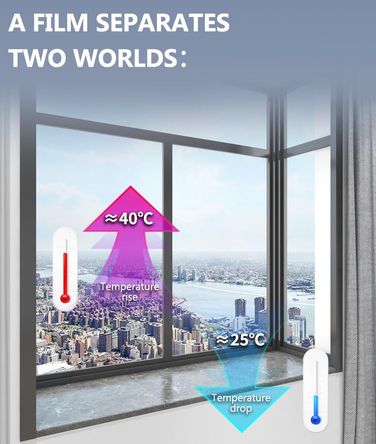 Película Espejo Plata para Ventanas 17.5in x 78.7in miniatura 5