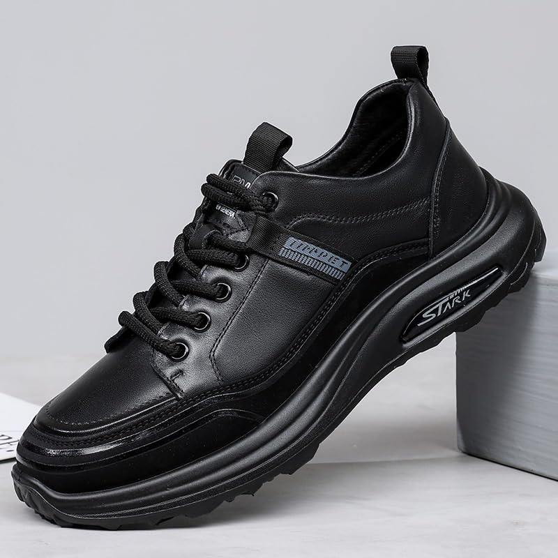 Men's Classic Lace-up Formal Oxfords Retro Dress Oxford Breathable Comfy Non Slip Rubber Sole Leather Brogue Shoes2