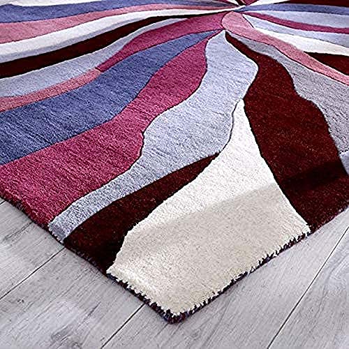 Image of Mordern Design Handmade Tufted Carpet Pure Woollen Export Quality Carpet for Living Room, Bedroom Hall [ Size 10 x 14, Color Multi R2 ]